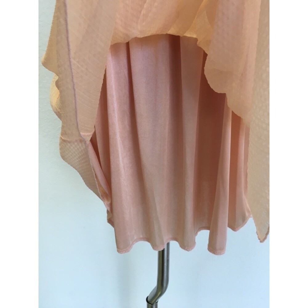 Alice Moon by Moon Collection Women's Dress Small Pink Peach Beaded Sleeveless - Picture 4 of 7